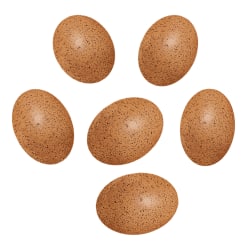 Yellow Door Sensory Sound Eggs, 2-1/2"x 1-3/4", Speckled Brown, Grade Pre-K To K, Set Of 6 Eggs