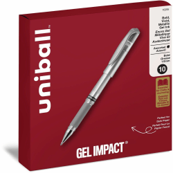 uniball™ Signo Gel Impact Pen Set, Bold Point (1.0mm), Assorted Ink, 10 Pack - 1 mm Bold Pen Point - Assorted Ink - Gel-based - 10 / Pack