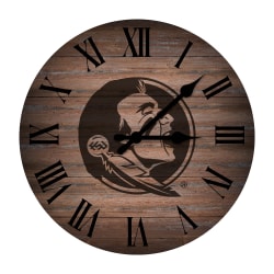 Imperial NCAA Rustic Wall Clock, 16", Florida State University