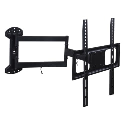 Mount-It! MI-3991XL Full-Motion TV Wall Mount With Articulating Arm For Screens 32 - 55", 11-3/4"H x 20-5/8"W x 2-1/2"D, Black