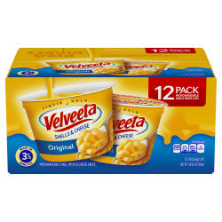 Velveeta Shells & Cheese Original Microwaveable Single-Serve Cups, 2.39 Oz, Box Of 12 Cups