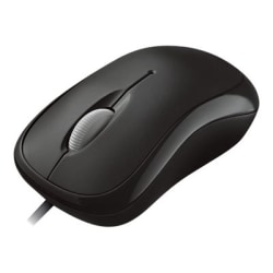 Microsoft Mouse - Optical - Cable - Black - USB, PS/2 - 800 dpi - Scroll Wheel - 3 Button(s) - Symmetrical