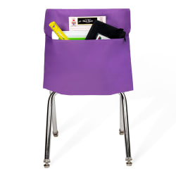 Victor Seat Sack® Chair Cover Classroom Pack, 10" x 17", Purple, Pack Of 25 Pockets