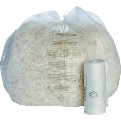 SKILCRAFT Shredder Bags, 24" x 26", 10 Gallons, Clear, 50 Bags Per Roll, Set Of 2 Rolls, (AbilityOne 8105-01-557-4975)