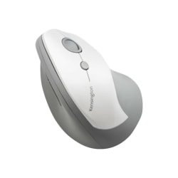 Kensington Pro Fit Ergo Vertical Wireless Mouse - Vertical mouse - ergonomic - right-handed - 6 buttons - wireless - USB wireless receiver - gray