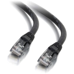 C2G 10ft Cat6 Snagless Unshielded (UTP) Ethernet Network Patch Cable - Black - Patch cable - RJ-45 (M) to RJ-45 (M) - 10 ft - CAT 6 - molded, snagless, stranded - black