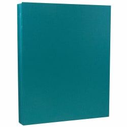 JAM Paper® Card Stock, Teal, Letter (8.5" x 11"), 100 Lb, Pack Of 50