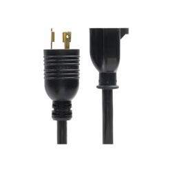 StarTech.com 6in (15cm) Heavy Duty Power Cord, NEMA L5-20P to NEMA 5-20R Plug Converter Cable, 20A 125V, 12AWG, UL Listed