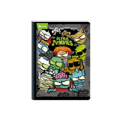 Norma Kiut Composition Notebook, 10-1/2" x 7-1/2", 1 Subject, College Ruled, 200 Sheets, Zombies