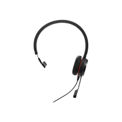 Jabra® Evolve 30 II Mono Over-the-Head Wired Headset, Black, GSA5393-823-309