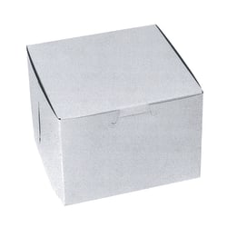 White Bakery Boxes, 5"H x 5"W x 4"D, White, Case Of 250