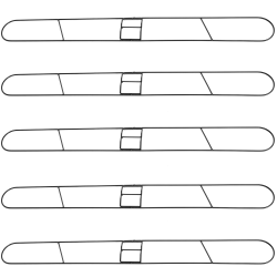Alpine Dust Mop Frames, 48", Black, Pack Of 5 Frames
