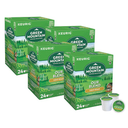 Green Mountain Coffee® Single-Serve Coffee K-Cup®, Our Blend, Carton Of 96, 4 x 24 Per Box