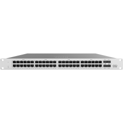 Meraki MS125-48LP-HW Ethernet Switch - 48 Ports - Manageable - Gigabit Ethernet, 10 Gigabit Ethernet - 10/100/1000Base-T, 10GBase-X - 2 Layer Supported - Modular - 439.80 W Power Consumption - Twisted Pair, Optical Fiber - 1U High - Rack-mountable