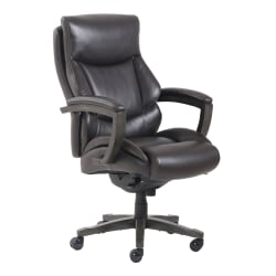 Thomasville® Edinger Ergonomic Bonded Leather Big & Tall High-Back Chair, Brown