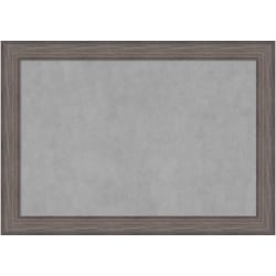 Amanti Art Magnetic Bulletin Board, Steel/Aluminum, 41" x 29", Country Barnwood Wood Frame
