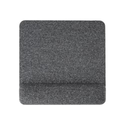Allsop® Premium Plush Memory Foam Wrist Rest, Mousepad, 1-7/8"H x 11-5/8"W x 11-13/16"D, Gray