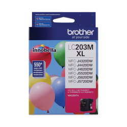 Brother® LC203 Magenta High-Yield Ink Cartridge, LC203MS