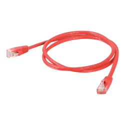 C2G Cat5e Snagless Unshielded (UTP) Network Patch Cable - Patch cable - RJ-45 (M) to RJ-45 (M) - 10 ft - UTP - CAT 5e - molded - red