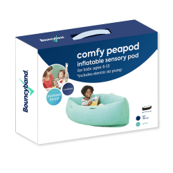 Bouncyband Comfy Hugging Peapod PVC Sensory Pod, 60", Green