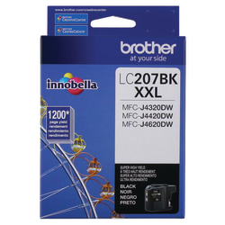 Brother® LC207 Black Super-High-Yield Ink Cartridge, LC207BKS