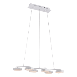 Zuo Modern Dunk Ceiling Lamp, 29-1/2"W, White Shade/White Base