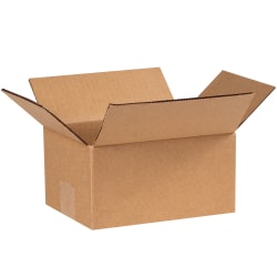 Partners Brand Corrugated Boxes, 7" x 5" x 3", Kraft, Pack Of 25 Boxes