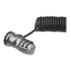 StarTech.com 6ft (1.8m) Laptop Cable Lock, Portable Self-Coiling Anti-Theft 3-Digit Combination Security Cable - LTLOCK3DCOIL