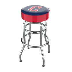 Imperial MLB Backless Swivel Bar Stool, Cleveland Guardians