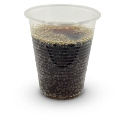 Empress Polypropylene Cold Cups, 7 Oz, Solid/Clear, 100 Cups Per Pack, Case Of 25 Packs