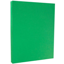 JAM Paper® Card Stock, Green, Letter (8.5" x 11"), 65 Lb, Pack Of 100