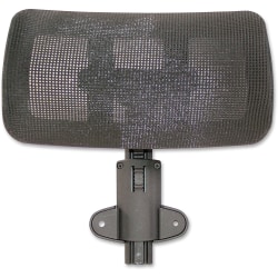 Lorell® Multifunction Mesh High-Back Headrest, Black