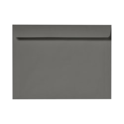 LUX Booklet 6" x 9" Envelopes, Gummed Seal, Smoke Gray, Pack Of 50
