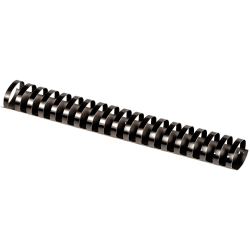 Fellowes® 19-Ring Plastic Comb Binding, 1.5" x 11" x 1.5", Black, Pack Of 10