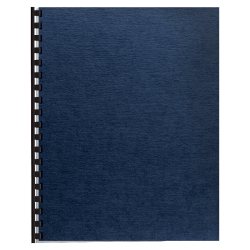 Fellowes® Linen Classic Presentation Covers, 8 1/2" 11", Navy, Pack Of 200