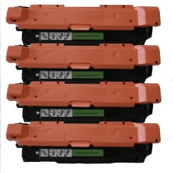 M&A Global Remanufactured Black; Cyan; Magenta; Yellow High Yield Toner Cartridge Replacement  - HP653A4CLRCMA