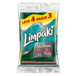 Limpaki Synthetic Sponges, 9-1/2" x 13/16", Green, Pack Of 4 Sponges