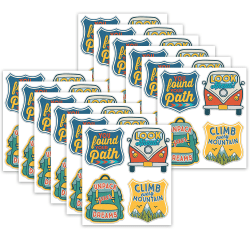 Eureka Adventurer Sticker Badges Stickers, 40 Per Pack, Set Of 12 Packs
