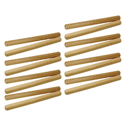 Westco Educational Products Hickory Rhythm Sticks, 8", Natural, Set Of 12 Stick Pairs