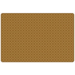 Carpets for Kids® KIDSoft™ Comforting Circles Tonal Solid Rug, 3’ x 4', Brown/Tan