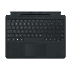Microsoft Surface Pro Signature Keyboard - Keyboard - with touchpad, accelerometer, Surface Slim Pen 2 storage and charging tray - QWERTY - English - black - with Slim Pen 2 - for Surface Pro 8, Pro X