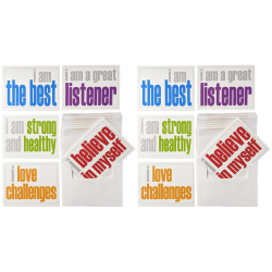 Inspired Minds Note Cards With Envelope, Positivity Booster Set, 5-1/2" x 4-1/4", 10 Per Pack, Set Of 2 Packs
