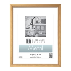 Timeless Frames® Metal Frame, 8" x 10", Matted For 5" x 7", Gold