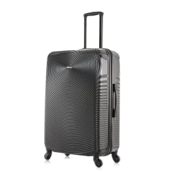 DUKAP Inception ABS Hardside Spinner Suitcase, 29-5/16"H x 19-5/16"W x 11-7/16"D, Black
