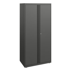 HON® Flagship Metal Modular Storage Cabinet, 64"H, Charcoal