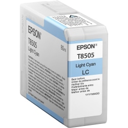 Epson UltraChrome HD T850 Original Inkjet Ink Cartridge - Light Cyan Pack - Inkjet