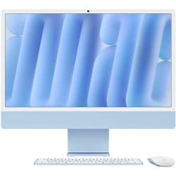 Apple iMac MWV13LL/A All-in-One Computer - Apple M4 - 16 GB - 256 GB SSD - 24" 4.5K - Desktop - Blue - MWV13LLA