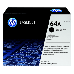 HP 64A Black Toner Cartridge, CC364A