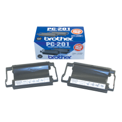 Brother® PC-201, Black Print Cartridges, Pack Of 2