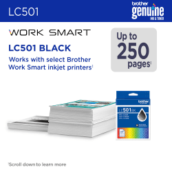 Brother LC501BK Standard Yield Black Ink Cartridge